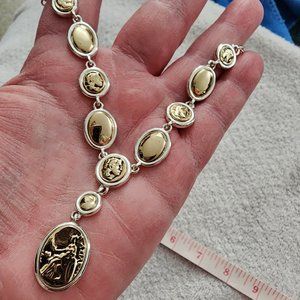 Y-Shape Coin Necklace